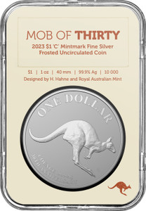 2023 $1 1oz Fine Silver C Mintmark FRUNC Coin - Kangaroo Series FRONT 2023 $1 1oz Fine Silver C Mintmark FRUNC Coin - Kangaroo Series FRONT