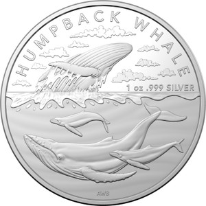 2023 $1 1oz Silver Investment Coin – Australian Antarctic Territory – Humpback Whale - reverse 2023 $1 1oz Silver Investment Coin – Australian Antarctic Territory – Humpback Whale - reverse