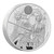 Star Wars Luke Skywalker and Princess Leia 2023 UK 2oz Silver Proof Coin - reverse - angle view Star Wars Luke Skywalker and Princess Leia 2023 UK 2oz Silver Proof Coin - reverse - angle view