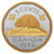 Canada: 1947 Maple Leaf Mark 5-Cent Silver 2023 Gilded Proof Coin - reverse Canada: 1947 Maple Leaf Mark 5-Cent Silver 2023 Gilded Proof Coin - reverse