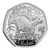 Stegosaurus 2024 UK 50p Silver Proof Coin - reverse
