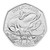 Diplodocus 2024 UK 50p Brilliant Uncirculated Coin - reverse Diplodocus 2024 UK 50p Brilliant Uncirculated Coin - reverse