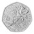 Harry Potter - Winged Keys 2024 UK 50p Brilliant Uncirculated Coin - reverse Harry Potter - Winged Keys 2024 UK 50p Brilliant Uncirculated Coin - reverse
