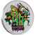 Teenage Mutant Ninja Turtles 40th Anniversary 2024 1oz Silver Coloured Coin in Card - reverse Teenage Mutant Ninja Turtles 40th Anniversary 2024 1oz Silver Coloured Coin in Card - reverse