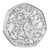 D-Day 2024 UK 50p Brilliant Uncirculated Coin - reverse - angle view D-Day 2024 UK 50p Brilliant Uncirculated Coin - reverse - angle view