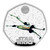 Star Wars X-Wing 2024 UK 50p Silver Proof Colour Coin - reverse Star Wars X-Wing 2024 UK 50p Silver Proof Colour Coin - reverse