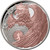 2024 Gryphon $1 Rose Gold Plated Silver Proof Coin - reverse 2024 Gryphon $1 Rose Gold Plated Silver Proof Coin - reverse