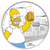 2019 The Simpsons - Homer 1oz Silver Proof Coin - reverse - face on 2019 The Simpsons - Homer 1oz Silver Proof Coin - reverse - face on
