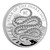 Lunar Year of the Snake 2025 UK 5oz Silver Proof Coin - reverse - angle view Lunar Year of the Snake 2025 UK 5oz Silver Proof Coin - reverse - angle view