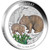 Wombat 2024 1oz Silver Coloured Coin - reverse Wombat 2024 1oz Silver Coloured Coin - reverse