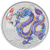 Sydney Money Expo ANDA Special Australian Lunar Series  III 2024 Year of the Dragon 1oz Silver Lilac Coloured Coin in Card - reverse