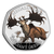 Giant Deer 2024 UK 50p Silver Proof Colour Coin - reverse angle coin Giant Deer 2024 UK 50p Silver Proof Colour Coin - reverse angle coin