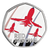The Red Arrows 2025 UK 50p Silver Proof Colour Coin - reverse angle The Red Arrows 2025 UK 50p Silver Proof Colour Coin - reverse angle