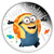 2020 MINION MADE – Happy Birthday 1oz Silver Proof Coin - reverse face on view
