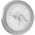 2020 Australian Kangaroo 1oz Silver Bullion Coin - reverse 2020 Australian Kangaroo 1oz Silver Bullion Coin - reverse