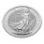 2026 Royal UK Mint Silver Britannia Coin 1oz - reverse angle