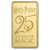 Harry Potter 25th Anniversary 0.5 Gold Bar - reverse