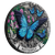 Butterfly 2026 2oz Silver Antiqued Coloured Coin - reverse