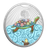 2026 $20 Fine Silver Coin - Turtle Island - reverse angle