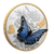 2026 $125 Fine Silver Coin - Murano Silvery Blue Butterfly - reverse angle