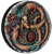 Dragon 2022 2oz Silver Antiqued and Coloured Coin - reverse Dragon 2022 2oz Silver Antiqued and Coloured Coin - reverse