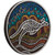 Kangaroo Yongka 2023 2oz Silver Antiqued Coloured Coin - reverse Kangaroo Yongka 2023 2oz Silver Antiqued Coloured Coin - reverse
