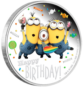 2019 MINION MADE – Happy Birthday 1oz Silver Proof Coin is now available at The Coin Company E-store for pre-order! 2019 MINION MADE – Happy Birthday 1oz Silver Proof Coin is now available at The Coin Company E-store for pre-order!