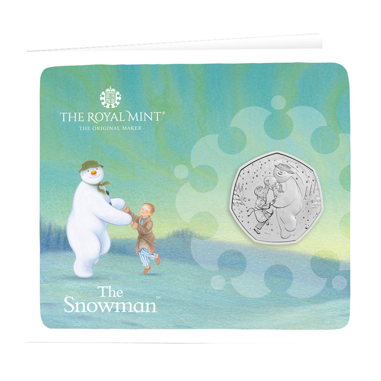 The Snowman UK 50p Brilliant Uncirculated Coin - in presentation card