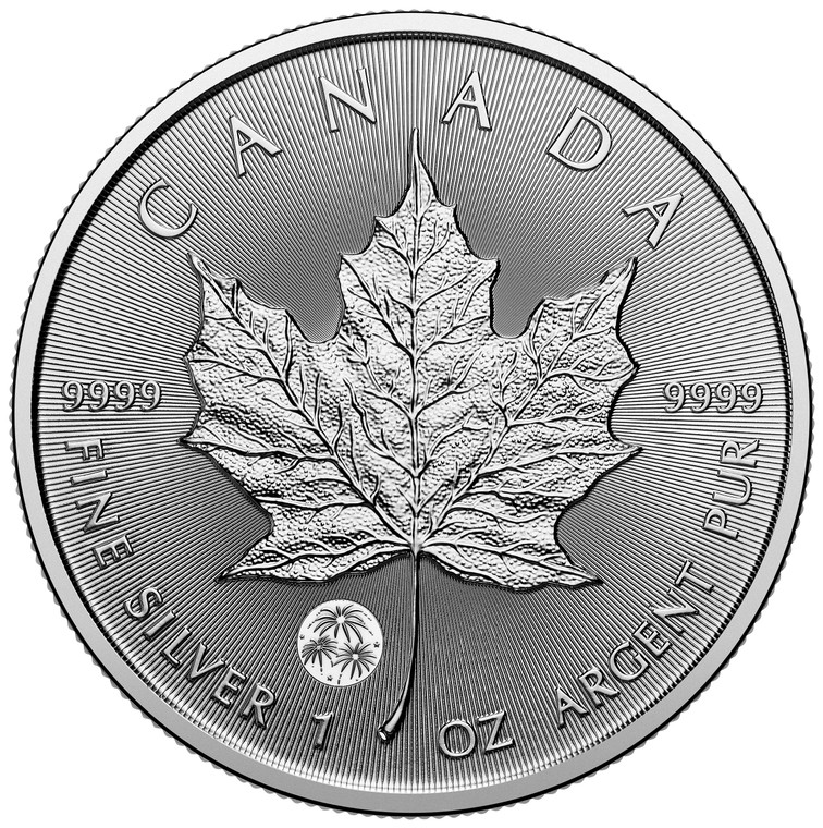 2025 $5 1-oz. 99.99% Pure Silver Coin - Treasured Silver Maple Leaf: Congratulations Privy Mark (Premium Bullion) - reverse coin