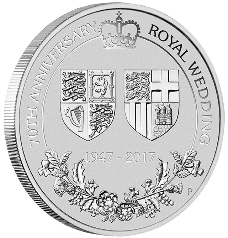 2017 2oz Platinum Coin - 70th Anniversary of the Royal Wedding  