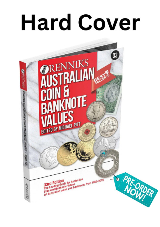 Renniks Australian Coin & Banknote Values 33rd Ed. Hardcover