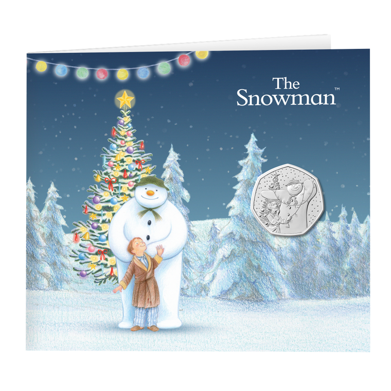 The Snowman 2025 Brilliant Uncirculated Coin - Coin in Card front