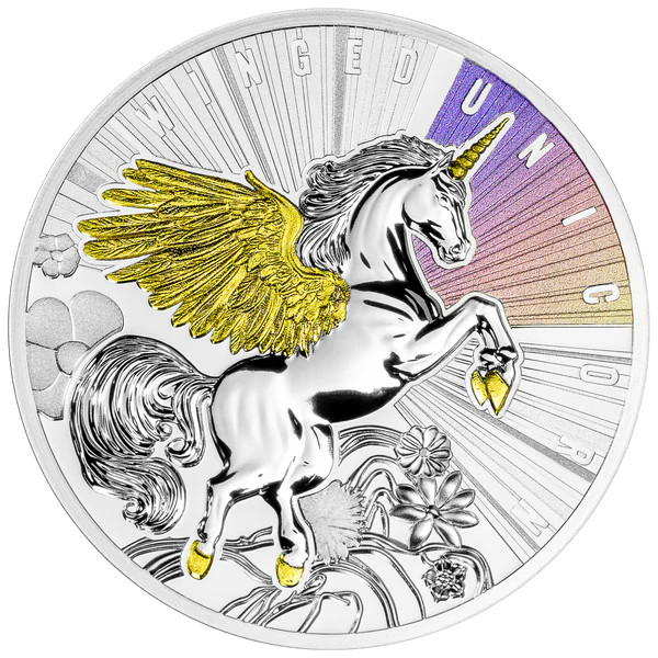 2025 Niue Winged Unicorn 17.5g Silver Coin