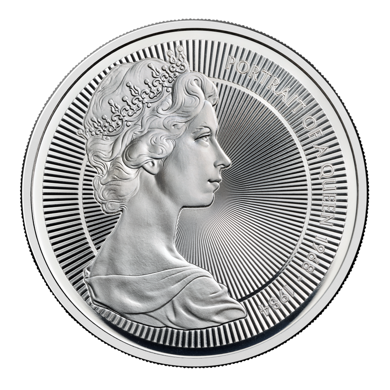 Queen Elizabeth II The Second Effigy 2026 UK £5 Silver Proof Coin - reverse