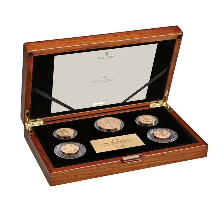 The 2026 United Kingdom Gold Proof Coin Set - presentation