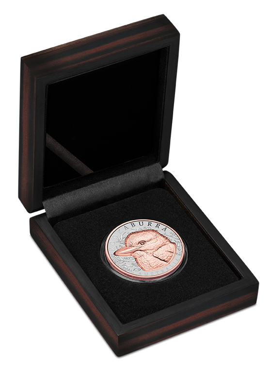 2025 Native Impressions - 1oz Kookaburra Silver Super Incused Rose Gold Coin CoA #1