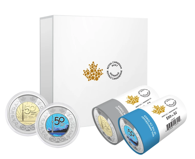 2026 $2 Special Wrap Roll Box Set - 50th Anniversary of the CN Tower - Collector Box