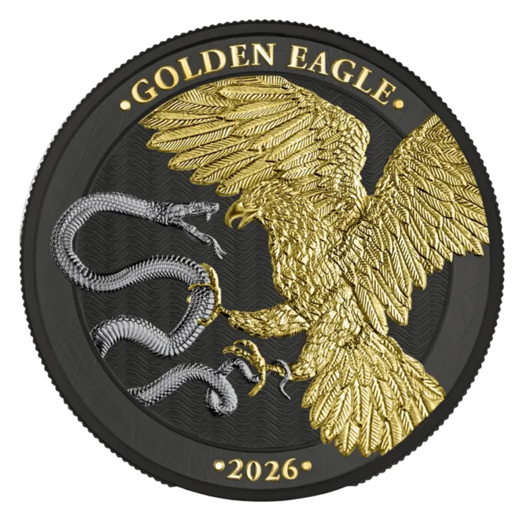 2026 Malta Golden Eagle 5 Euro 1oz Silver BU - Limited Edition - reverse