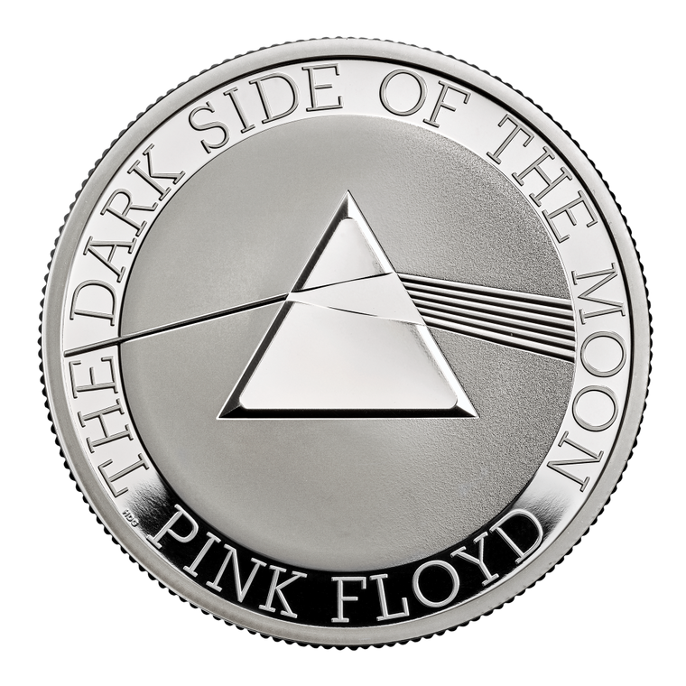 Pink Floyd 2026 UK 2oz Silver Proof Coin  - reverse