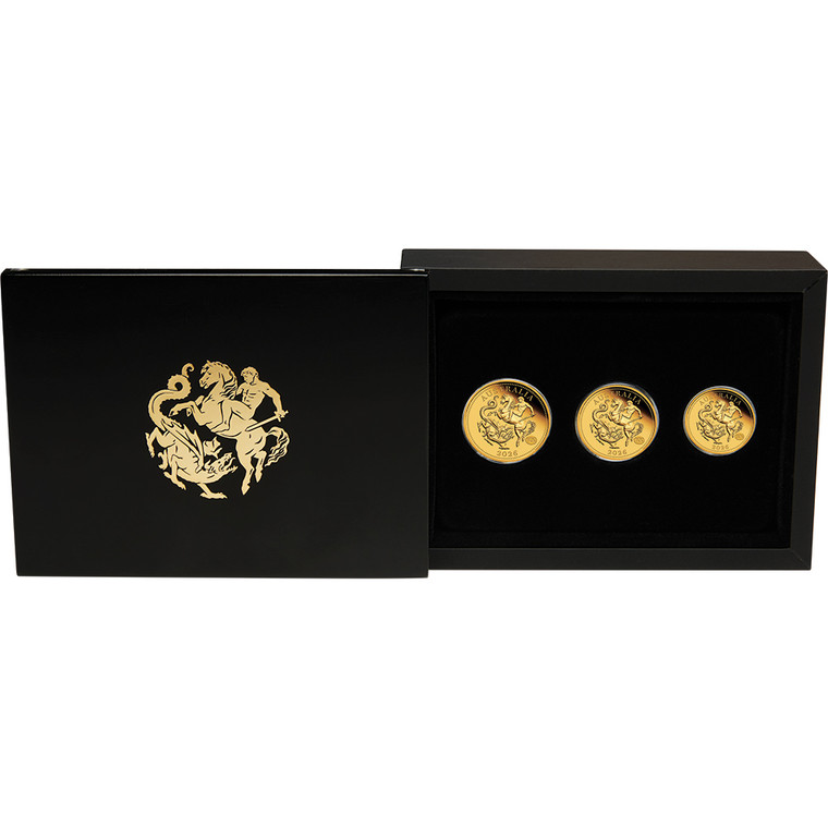 Australian Sovereign 2026 Gold Proof Three-Coin Set - presentation