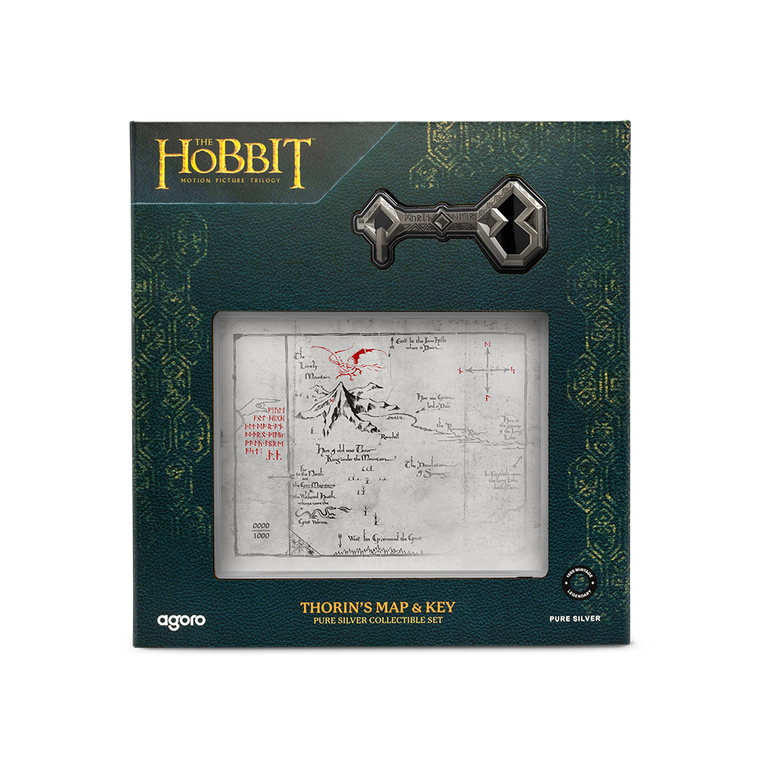 The Hobbit Trilogy - Artifacts of Middle Earth - Thorin’s Map & Key - presentation packaging reverse