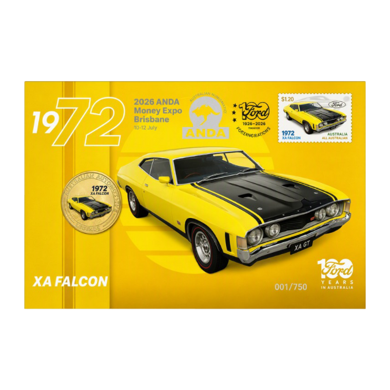 Brisbane Money Expo - Ford XA Falcon 2026 50c PNC