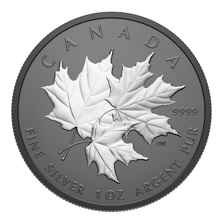 2026 $20 Fine Silver Coin - Triple Maple - reverse