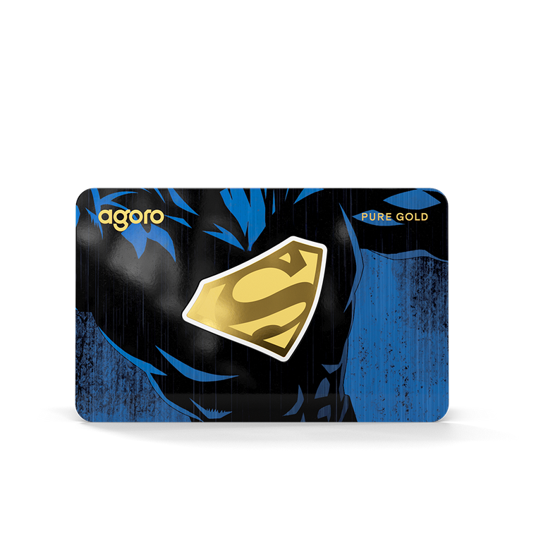 DC - Superman Fractional Gold - presentation coin in card front