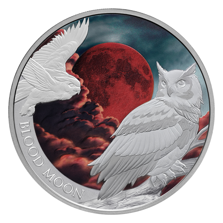 Blood Moon 2026 $1 1oz Silver Proof Coin - reverse
