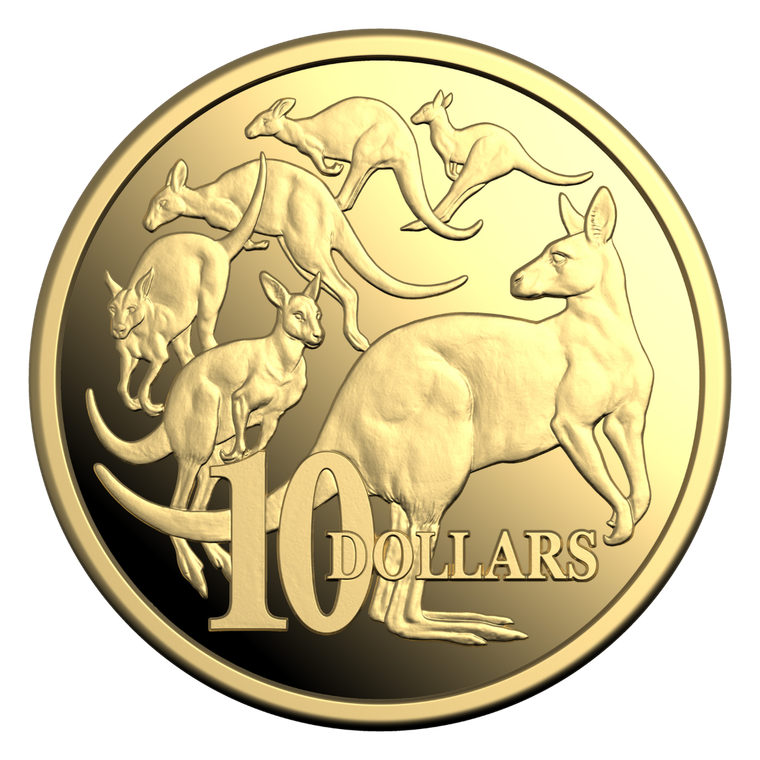 2026 $10 1/10oz Gold Proof Coin - Kangaroo Series - reverse