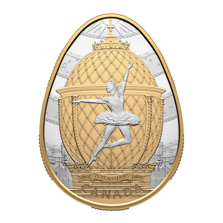 2026 $20 Fine Silver Coin - 75th Anniversary of the National Ballet of Canada - reverse