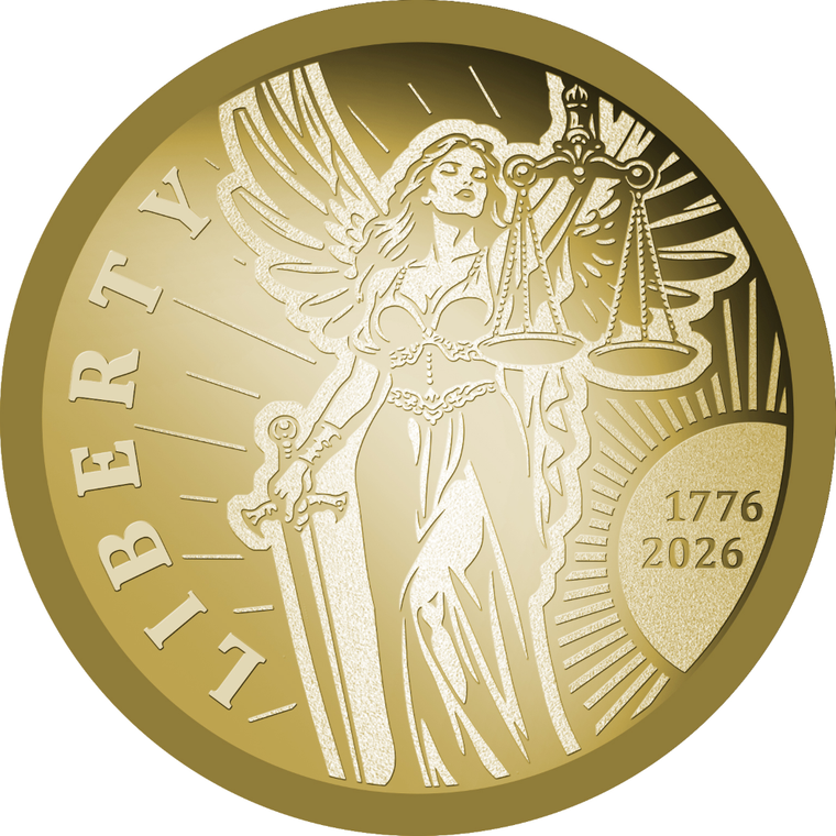 2026 Niue Winged Liberty 1/500oz Gold Coin - reverse