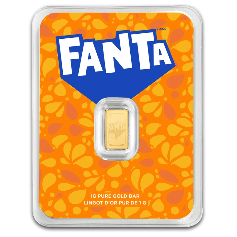 Fanta 1g Gold Bar - packaging front
