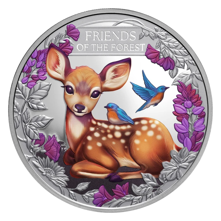 Friends of the Forest 2026 $1 1oz Silver Proof Coin - reverse